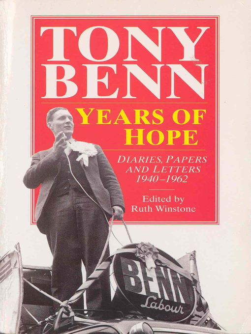 Upplýsingar um Years of Hope eftir Tony Benn - Biðlisti